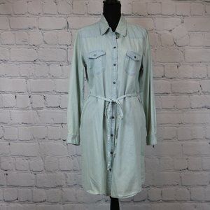 Light Chambray Shirt Dress